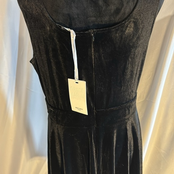 GRACE KARIN Women Sleeveless Lace Patchwork Deep V-Neck A Line Flared Dress - Picture 7 of 16